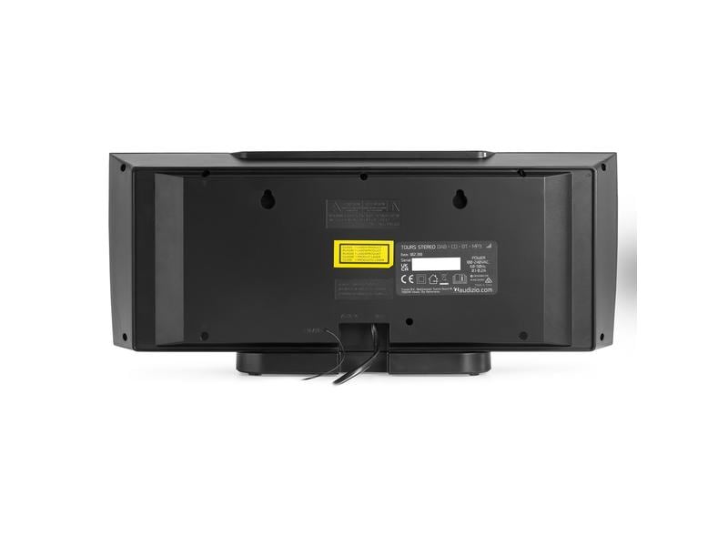 Audizio Radio/CD-Player Tours Schwarz Kompaktes Stereo-HiFi-System mit USB und CD-Player