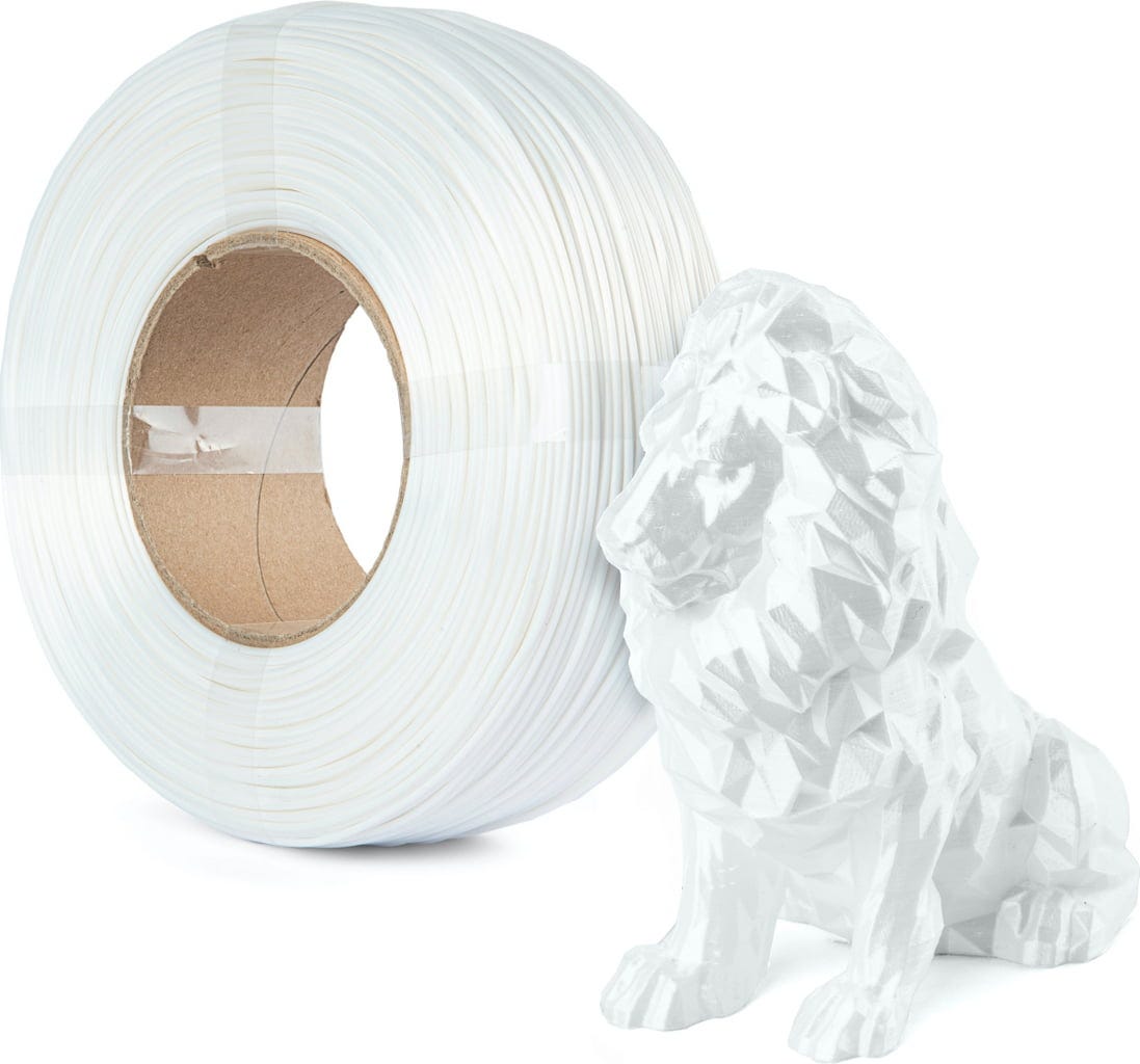 Spectrum  ReFill PLA Silk Pearl White, 1,75 mm / 1000 g    Refill PLA mit Silk Effekt in Pearl White