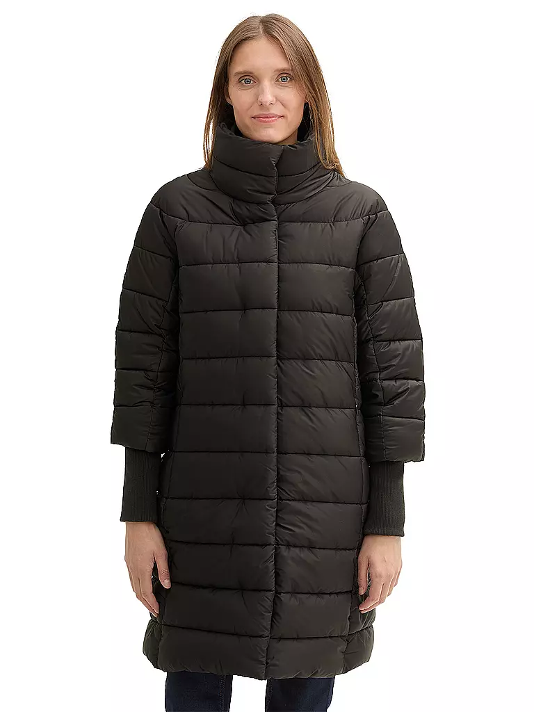 TOM TAILOR Steppmantel schwarz