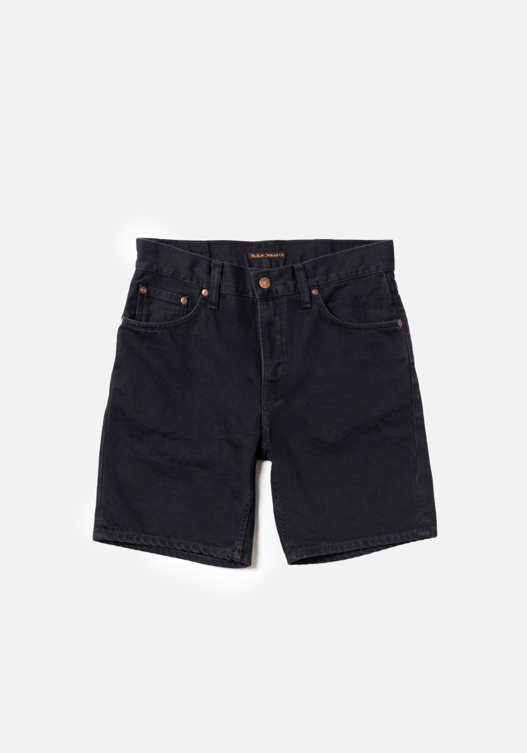 Nudie Jeans Jeans-Shorts Seth Denim Shorts Aged Black