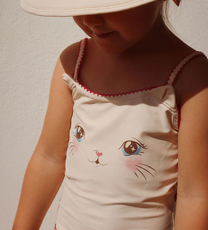 Konges Sløjd Bademütze - Kitty CAT Sonne - Soft Pink