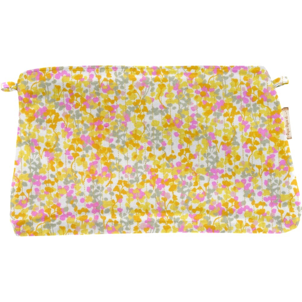 Pochette Tissu Mimosa Jaune Rose