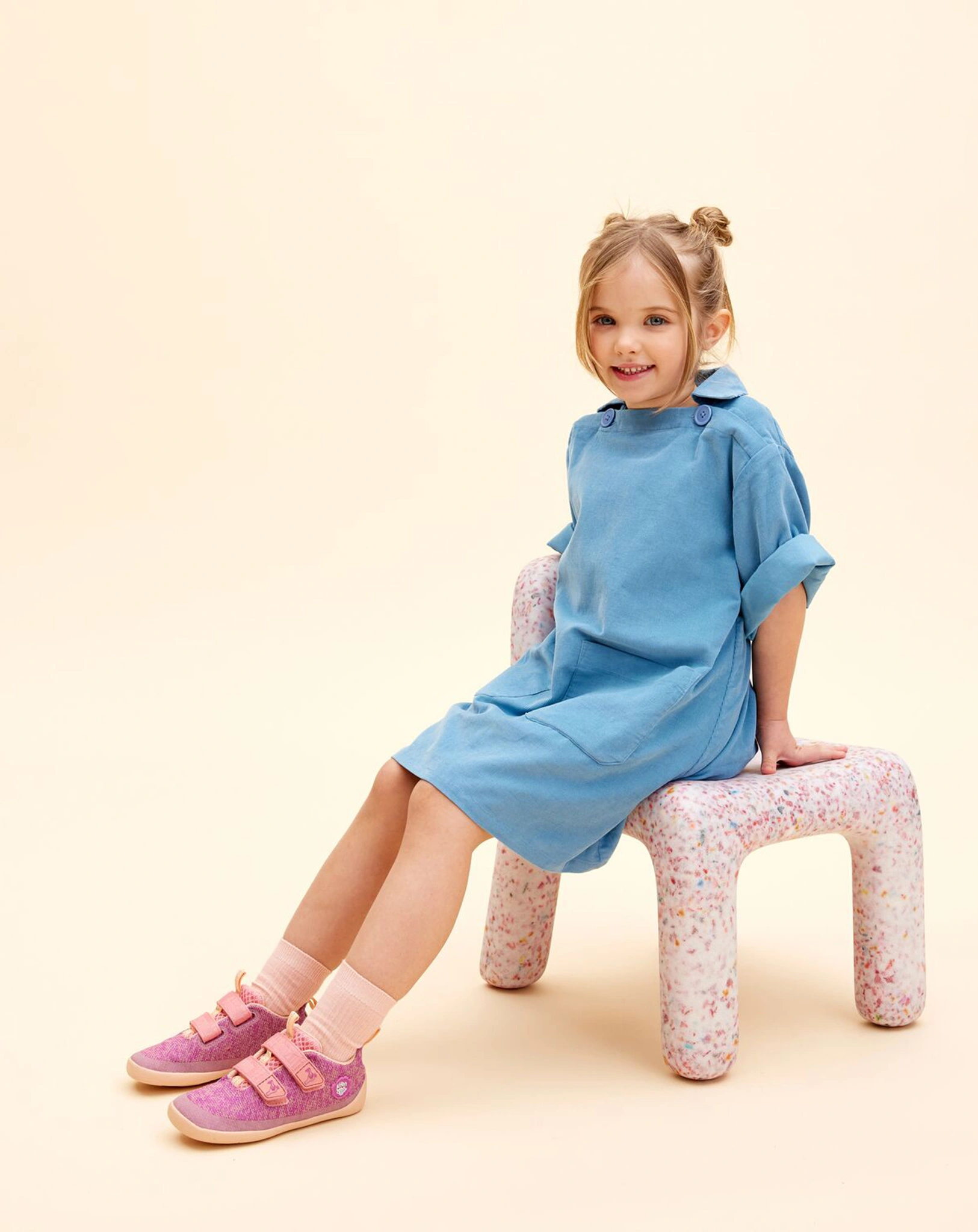 Strick-Halbschuhe HAPPY FLAMINGO in pink