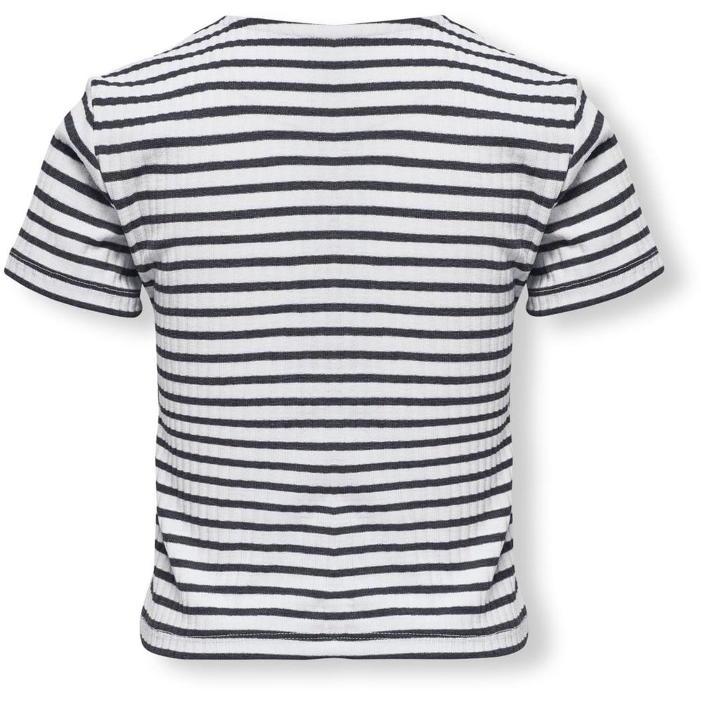 Køb kids ONLY Night Sky Horizontal Cloud Dancer Nella Striped O-Neck T-Shirt Noos