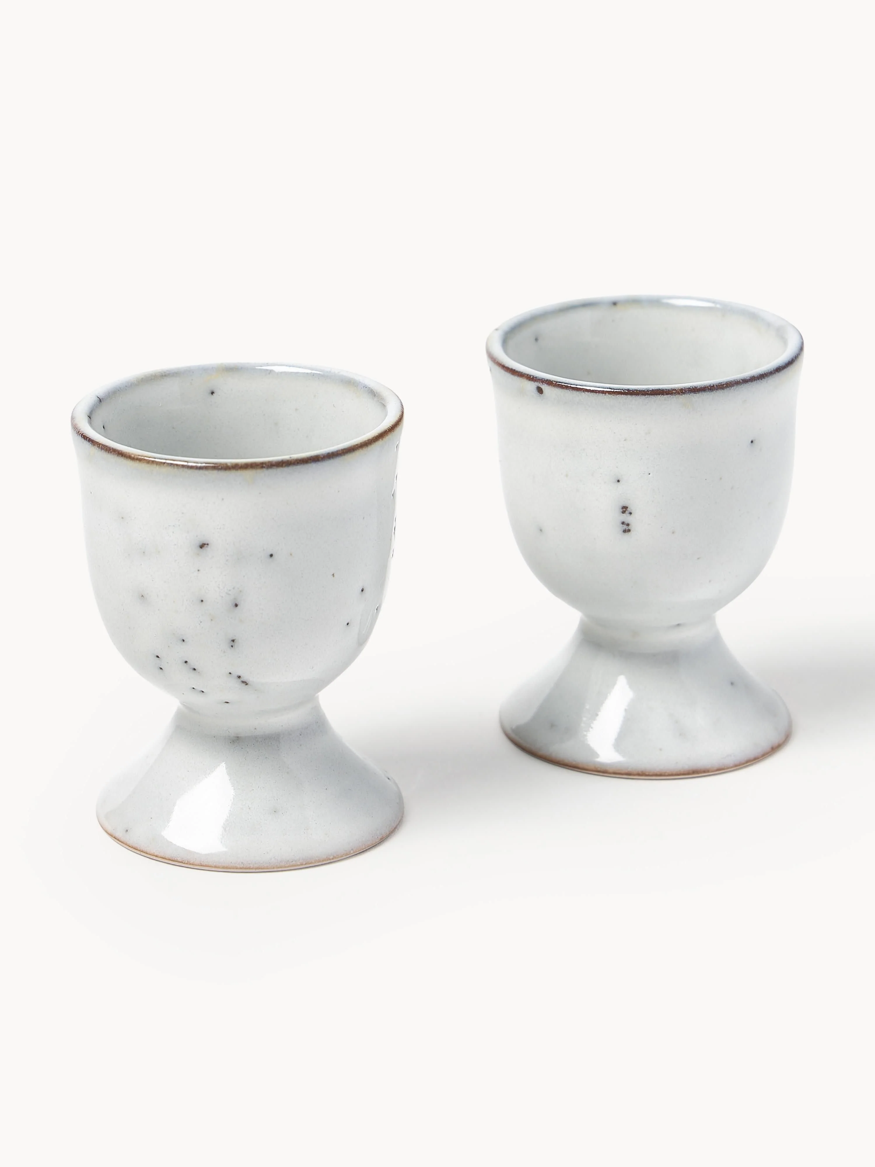 Handgemaakte eierdopjes Nordic Sand, 2 stuks