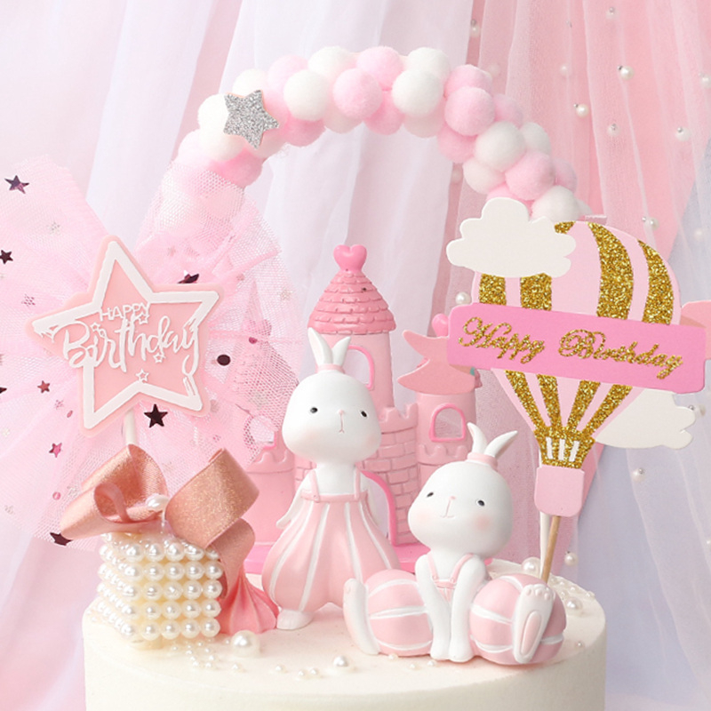 Kuchenstecker Baby Shower Tortenstecker Topper Dekoration für Torten / Kuchen - Rosa