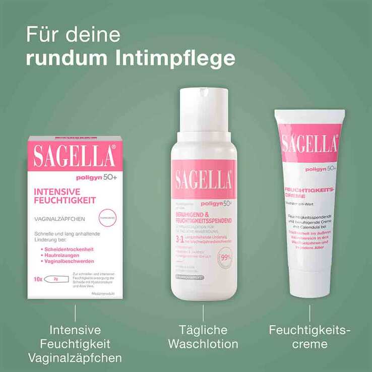 Sagella poligyn 50 + intensive Feuchtigkeit Gel, 7 St