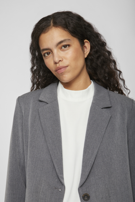Vila grijze dames blazer