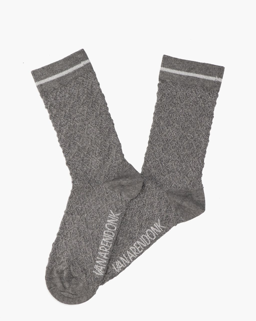 Van Arendonk Logo Socks Grijs Damessokken