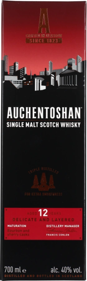 AUCHENTOSHAN 12 YEARS SINGLE MALT 70CL