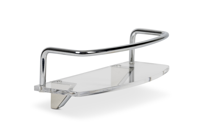 Transparente Ablage - 240 x 90 x 90 mm