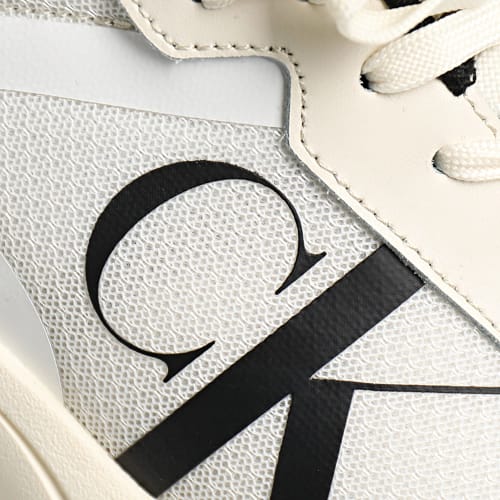 Baskets Retro Tennis Lace Up 0785 Creamy White Black