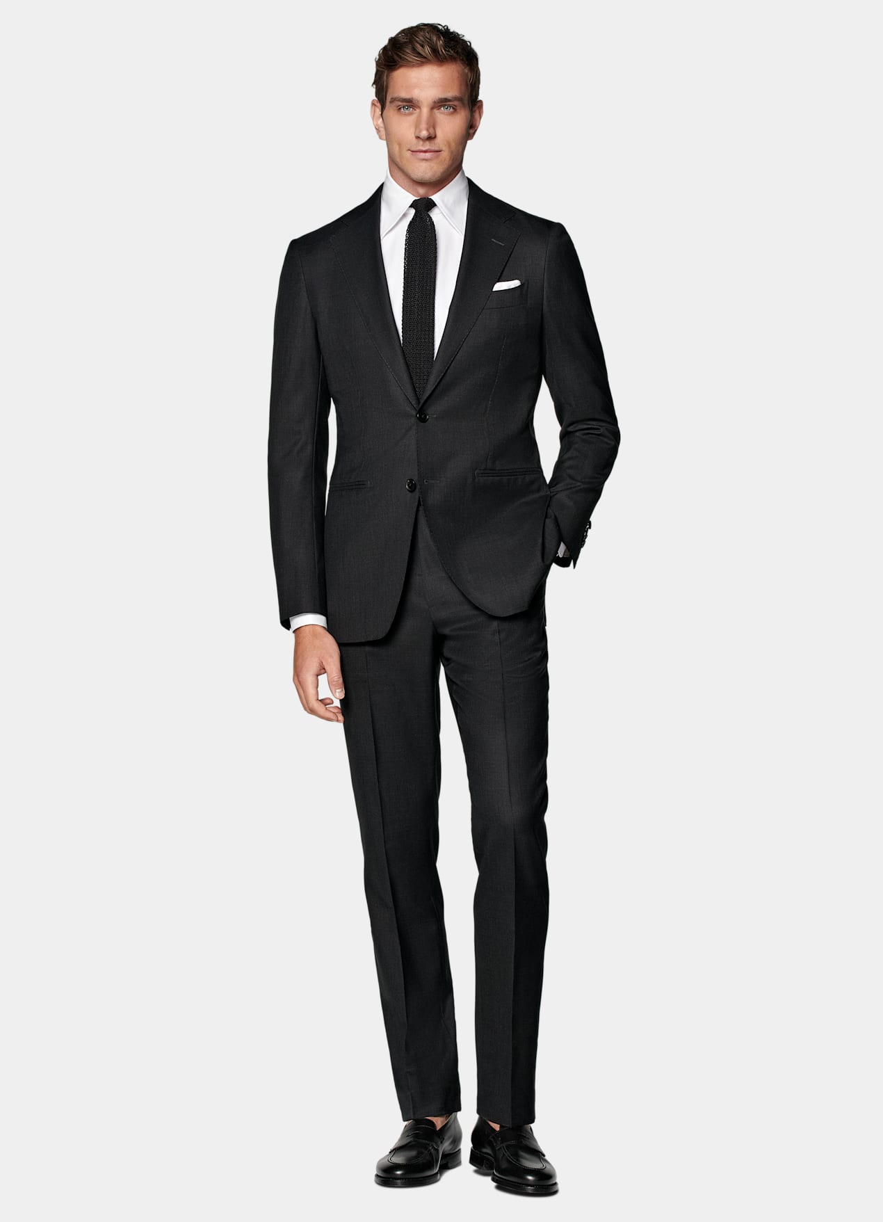 Costume Havana coupe Tailored gris foncé