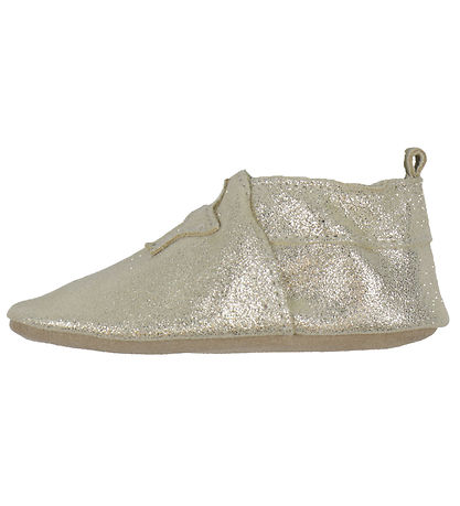 En Fant Leder-Krabbelschuhe - Champagne Glitter