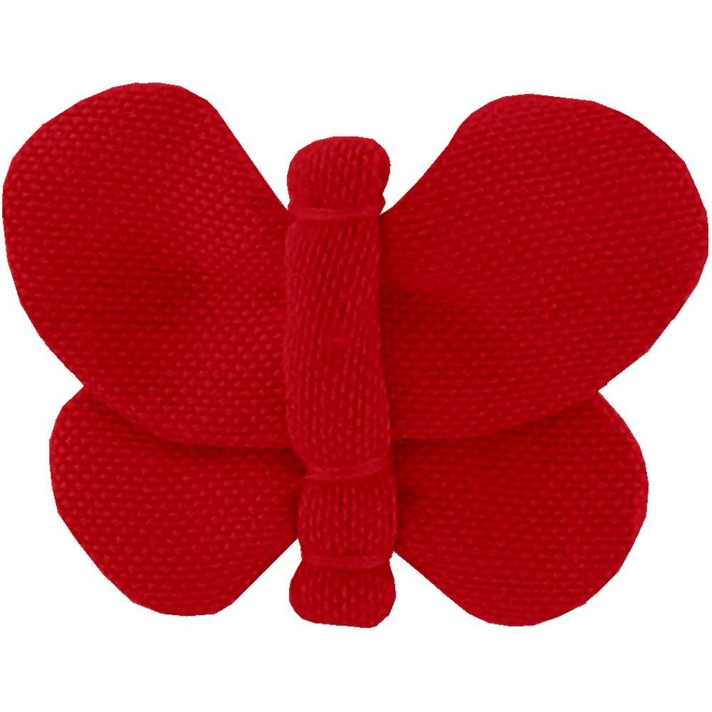 Barrette Petit Papillon Rouge