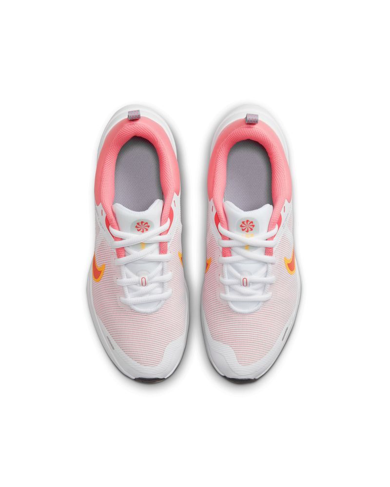 Chaussures Nike Downshifter 12 Blanc & Rose pour enfant