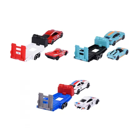 Majorette Porsche Motorsport Race Trailer, 1 Packung, 3-fach sortiert