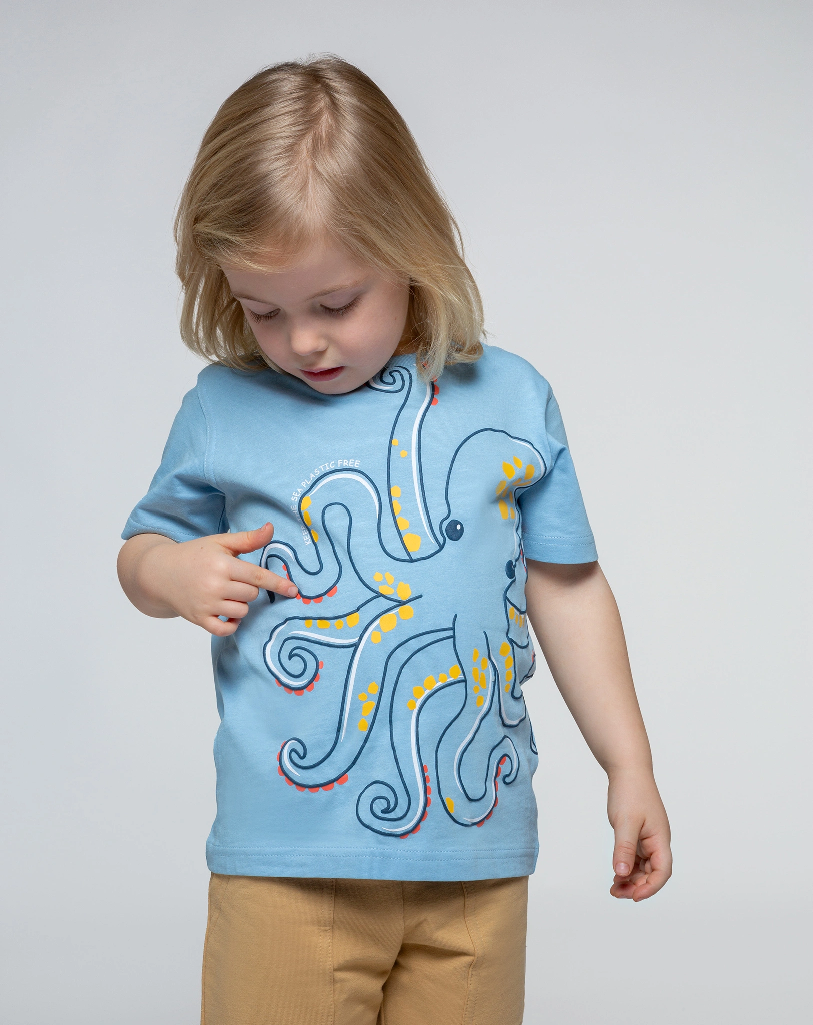 T-Shirt RIESENKRAKE in hellblau