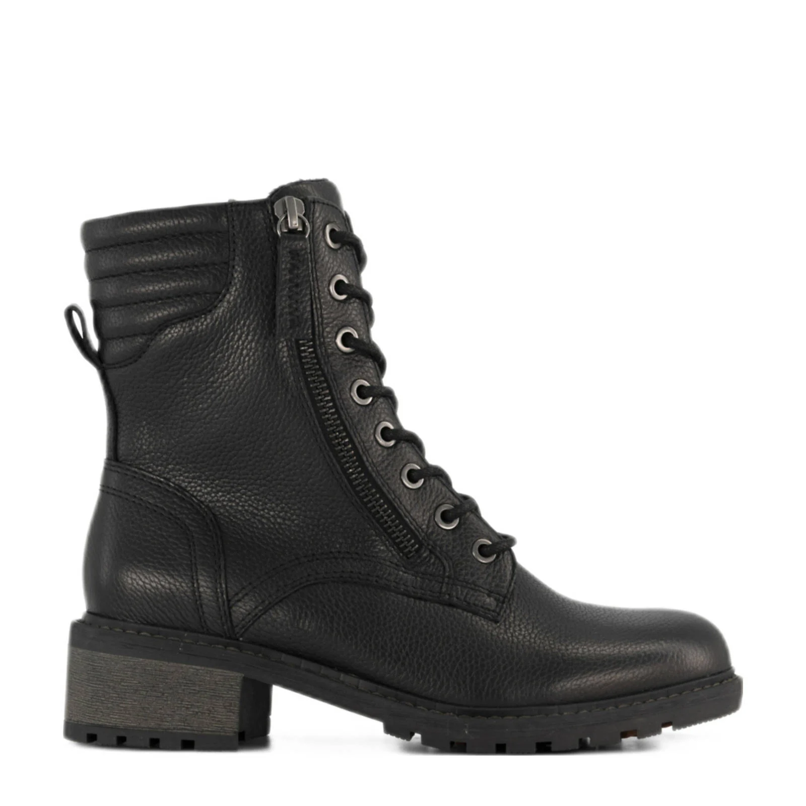 Medicus comfort leren veterboots zwart
