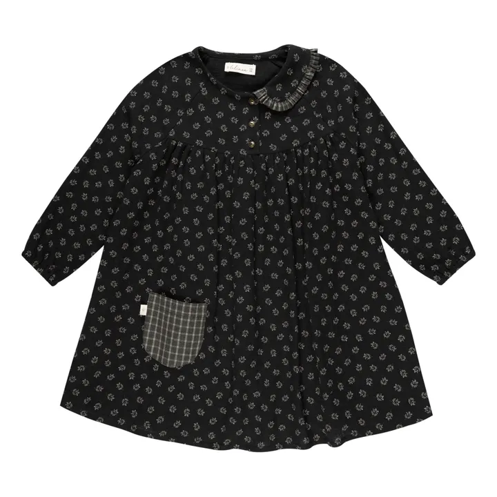 Lilinoa Robe Naël Fleurs | Noir