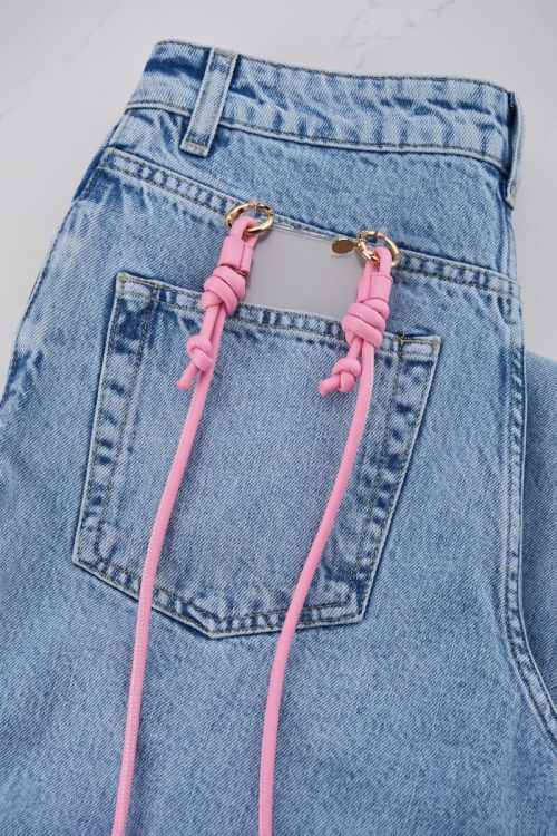 Roze telefoonkoord