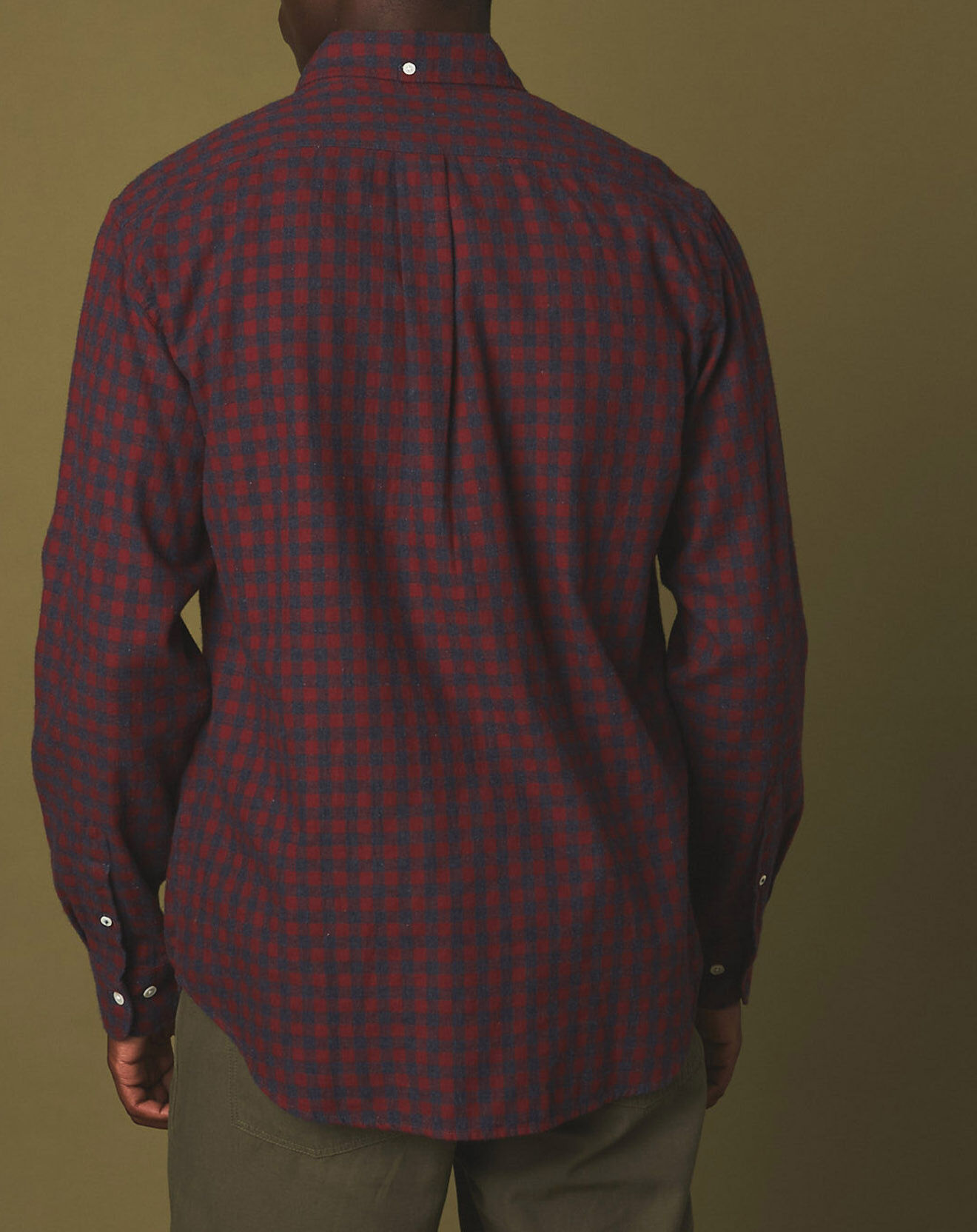 Hartford Chemise en Flanelle regular Pitt à carreaux rouge/indigo