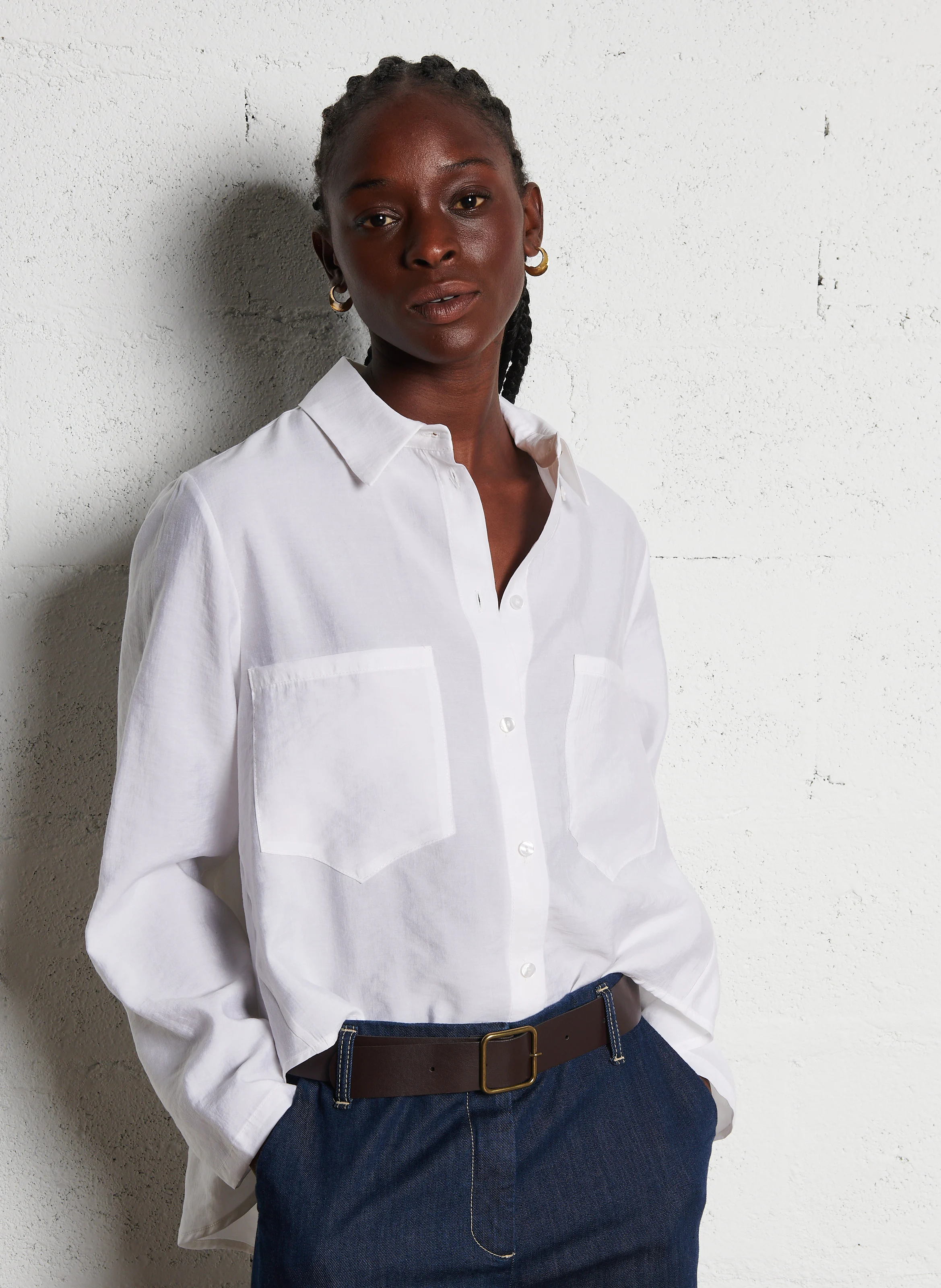 Chemise col classique | Blanc