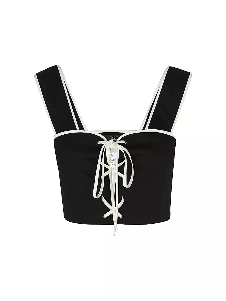 WEEKEND MAX MARA Top Cropped Fit ANNY schwarz