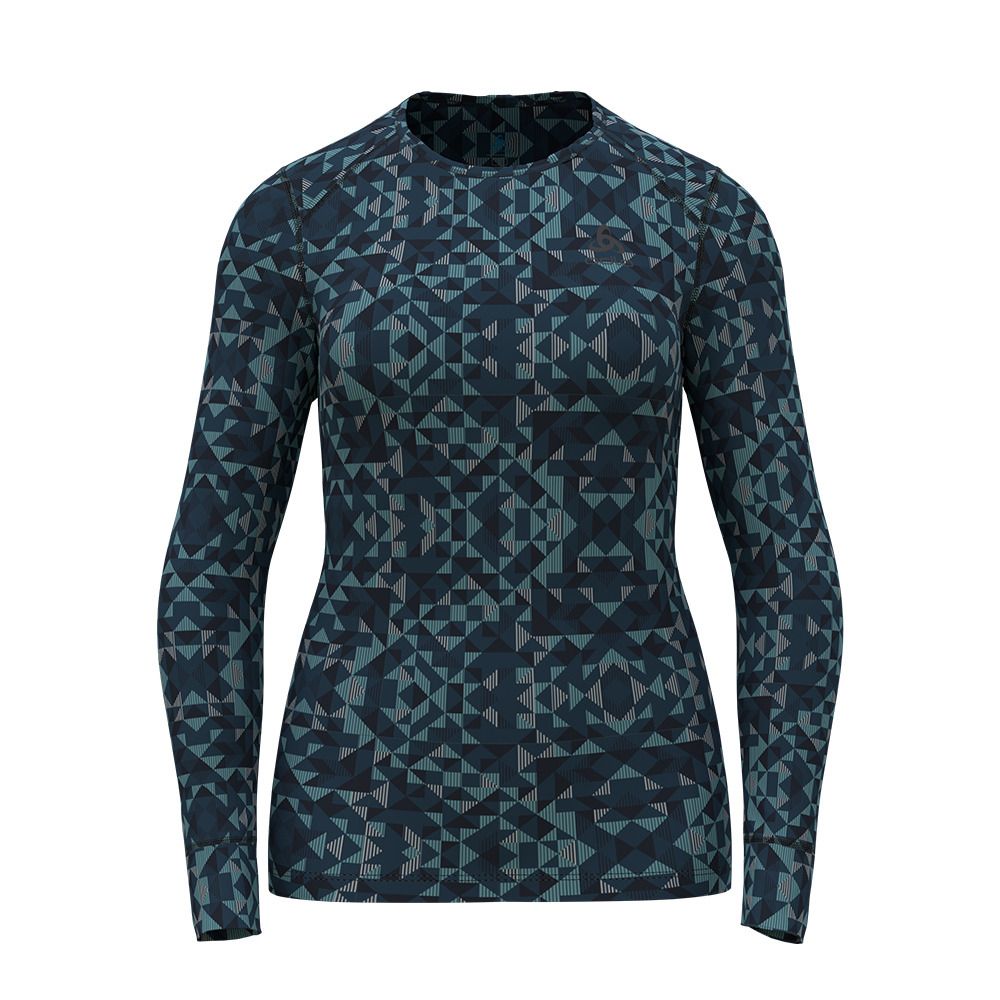 Odlo ACTIVE WARM ECO - Sous-couche Femme blue wing teal