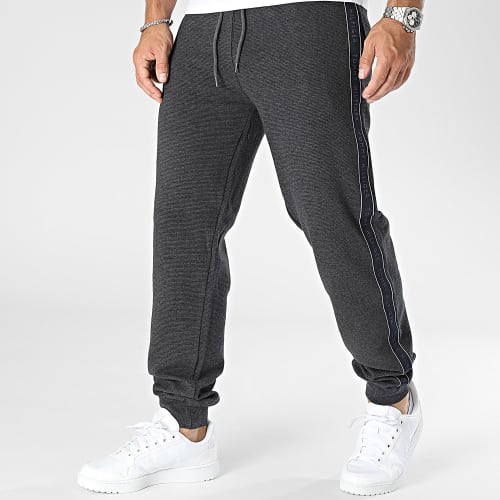 Pantalon Jogging A Bandes 3013 Gris Anthracite Chiné