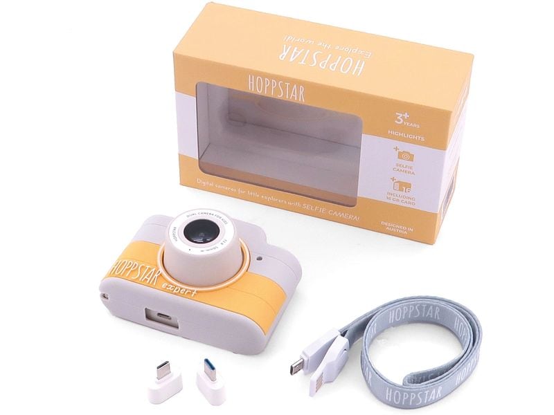 Hoppstar Kinderkamera Digitalkamera Hoppstar Expert Kids Zi Mit Selfie- Kamera und Videokamera