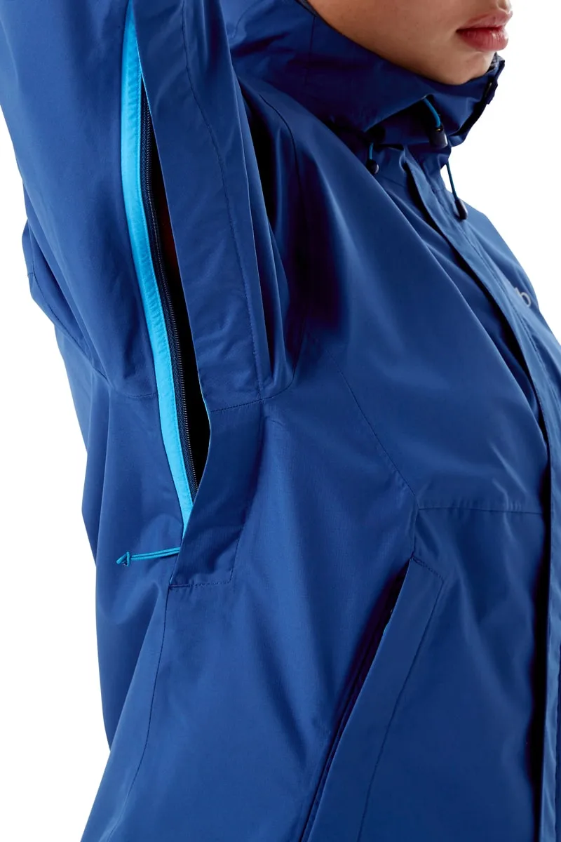 Rab Downpour Eco Jacket Wmns Nightfall Blue