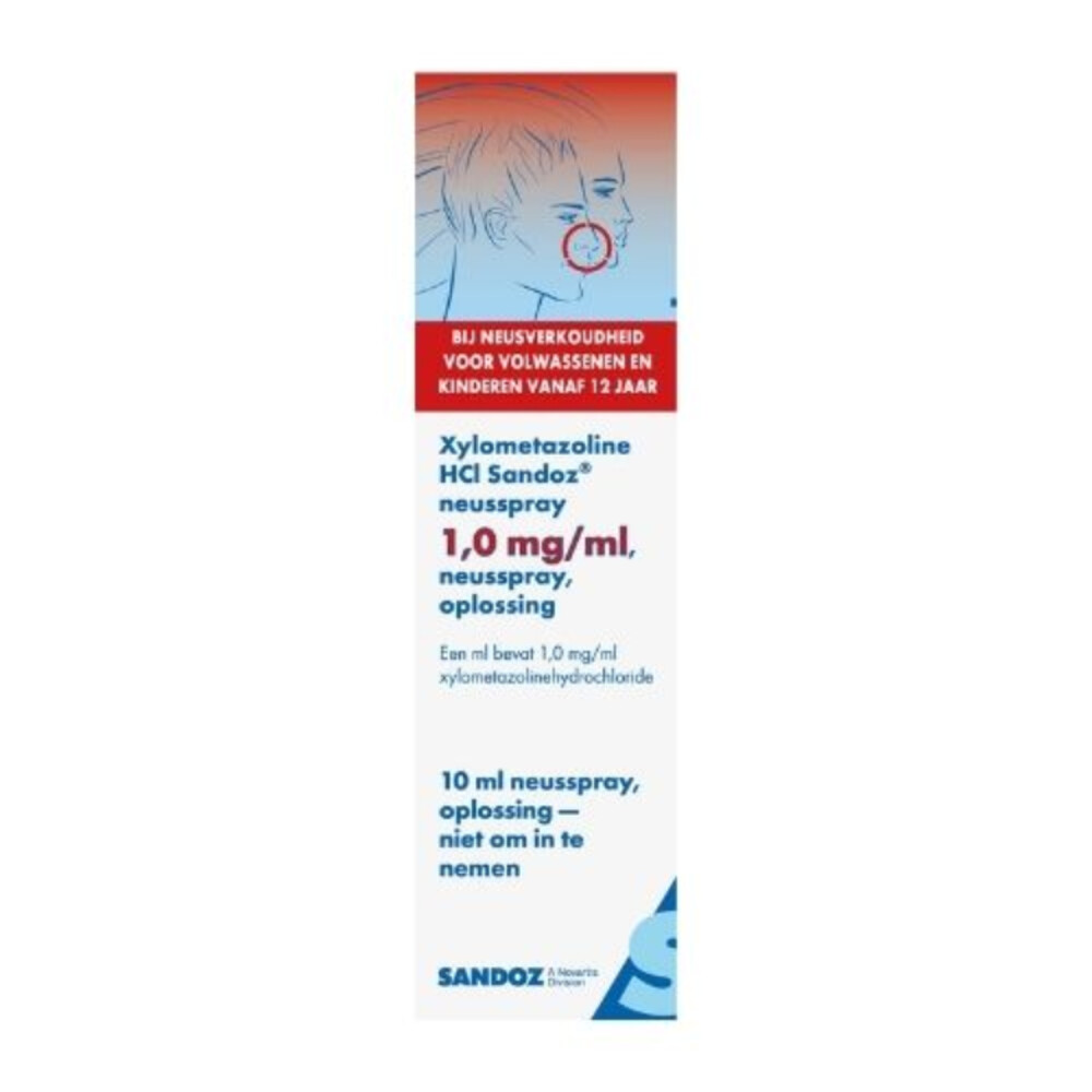 Sandoz Xylometazoline 1.0% Spray 10 ml