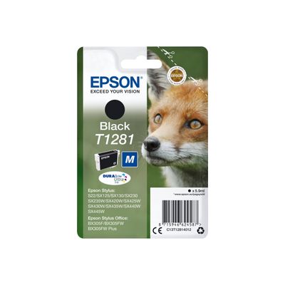 Epson T1281 Renard - noir - cartouche d'encre originale