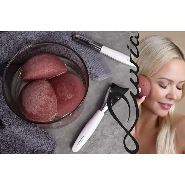 Konjac Schwamm - Set Red Clay
