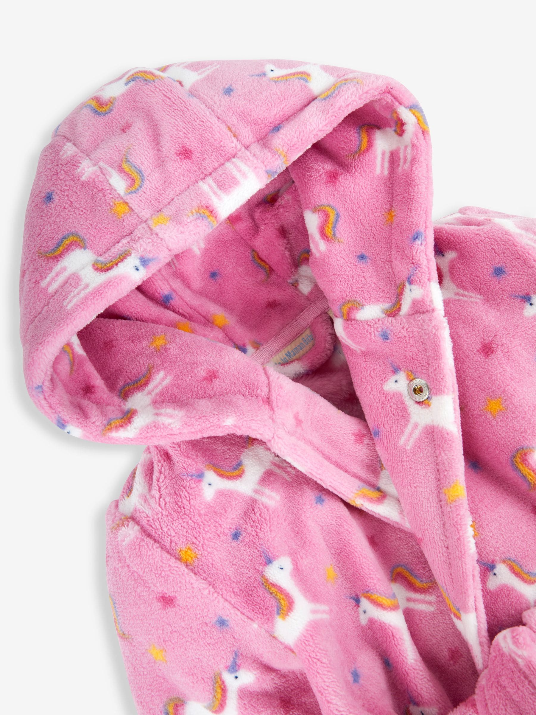 JoJo Maman Bébé - Badjas met eenhoornprint voor meisjes