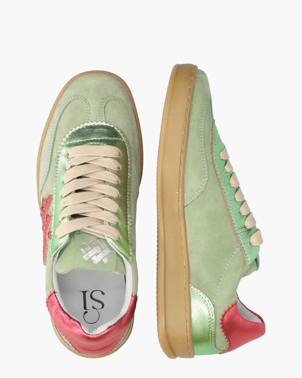 Si Willeke Groen/Roze Damessneakers