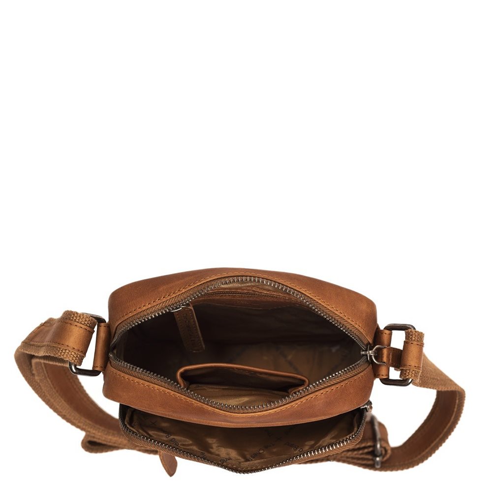 The Chesterfield Brand Birmingham Schoudertas cognac