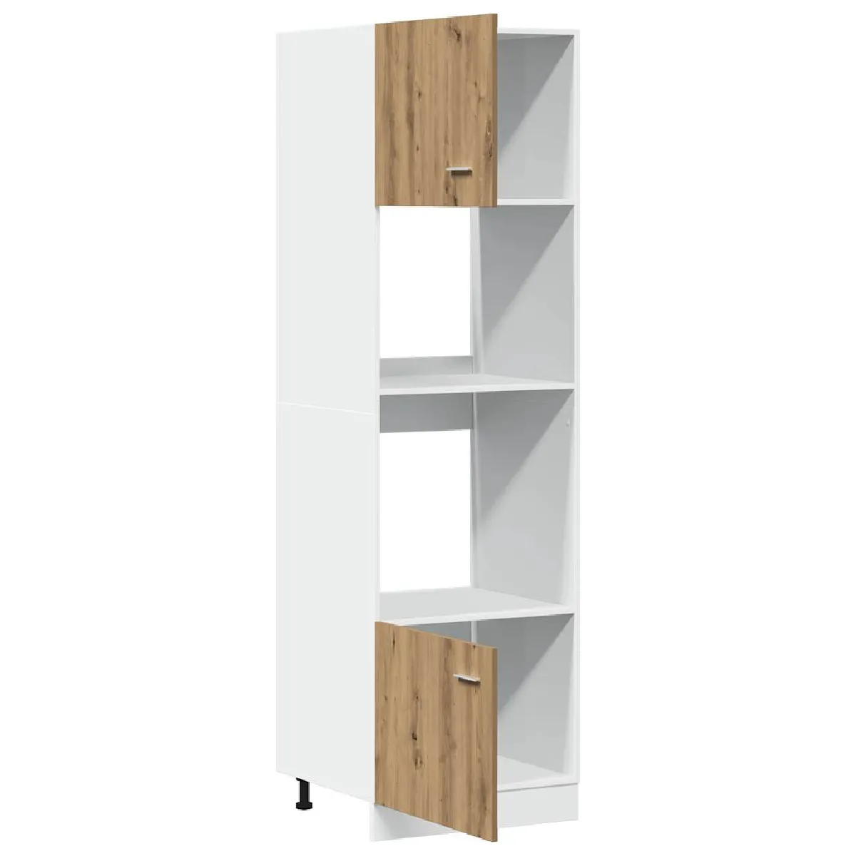 VidaXL Armoire à Micro-ondes - Chêne Artisanal