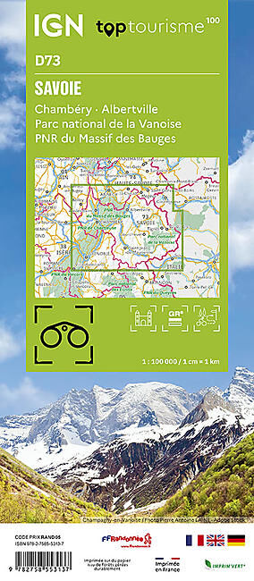 IGN - SAVOIE D73 TOP TOURISME 100 IGN