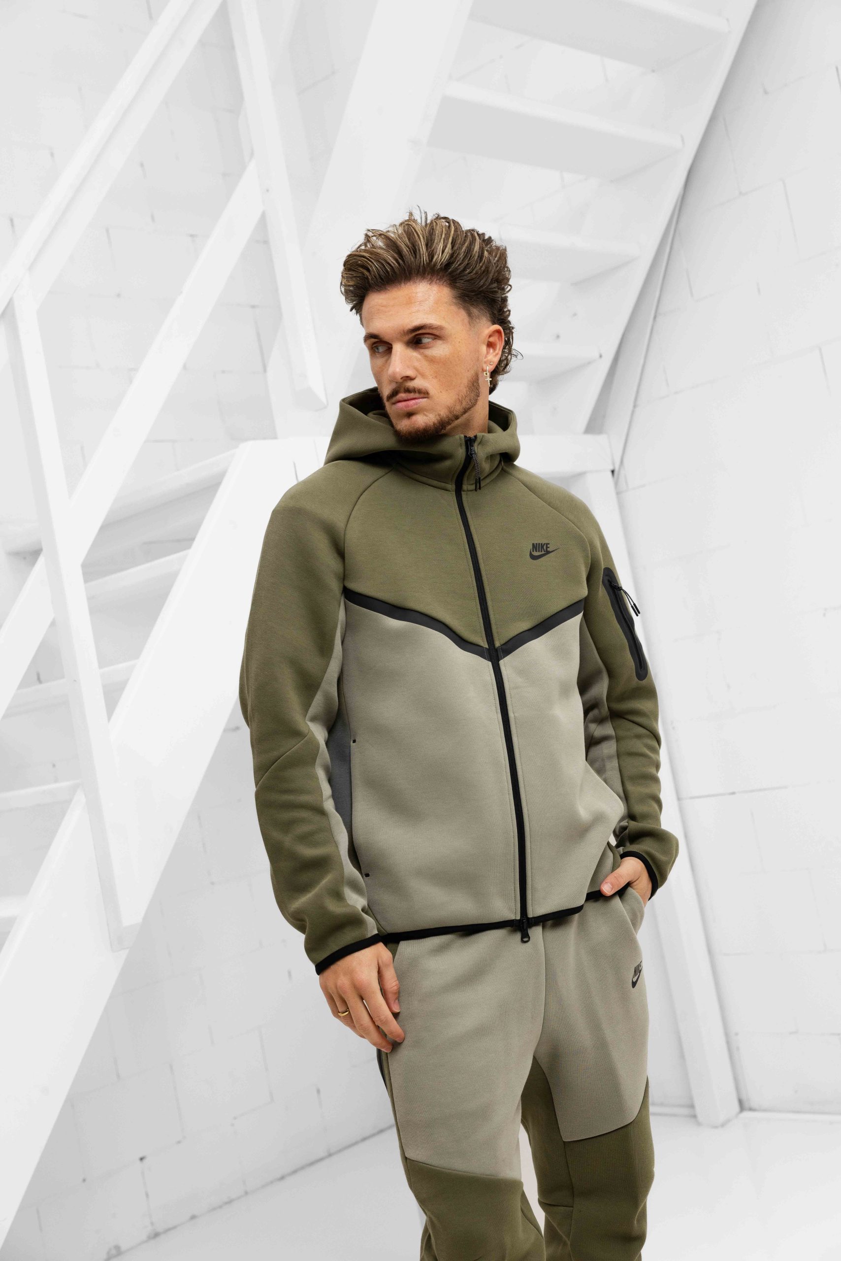 Nike Tech Fleece Trainingspak Heren Groen
