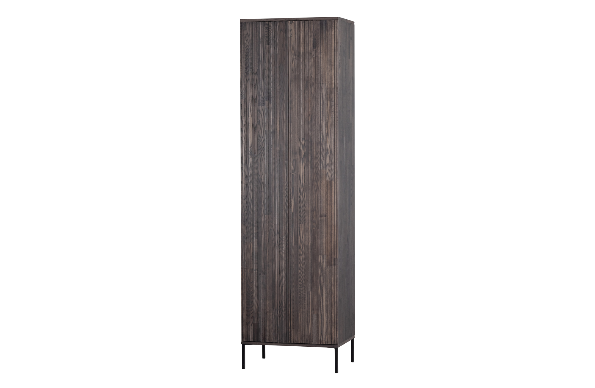 WOOOD hoge kast New Gravure met lade - essen espresso Hoge kast New Gravure met Lade - Essen Espresso