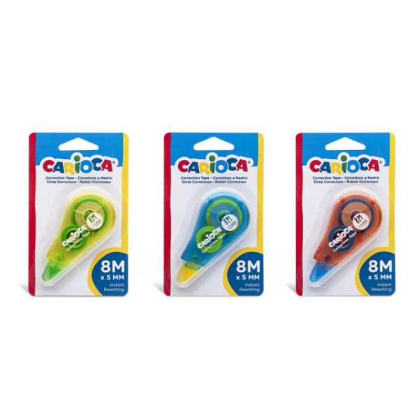 Carioca Corretor Fita 8mm Sortido 1 Un.