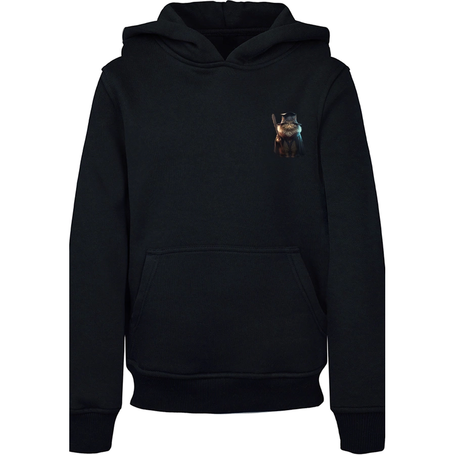 F4NT4STIC Hoodie Wizard Cat HOODIE UNISEX schwarz