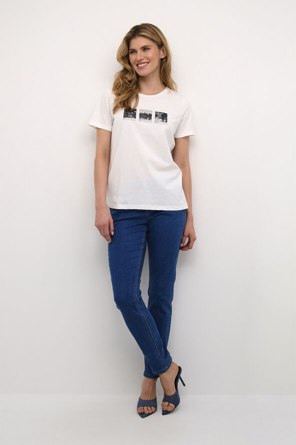 Cream CRNorma T-Shirt Cambodia pictures white
