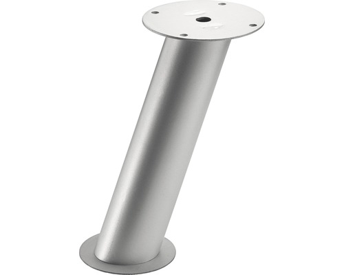 Aanrechtbladbeugel Ø40x165 mm staal aluminium look