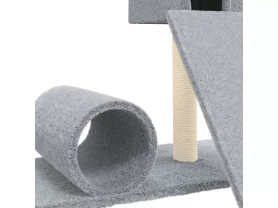 Arbre à chat avec griffoir en sisal Gris clair 59 cm