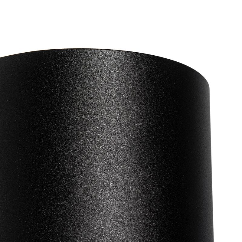 Moderne wandlamp zwart met lichteffect - Sabbio