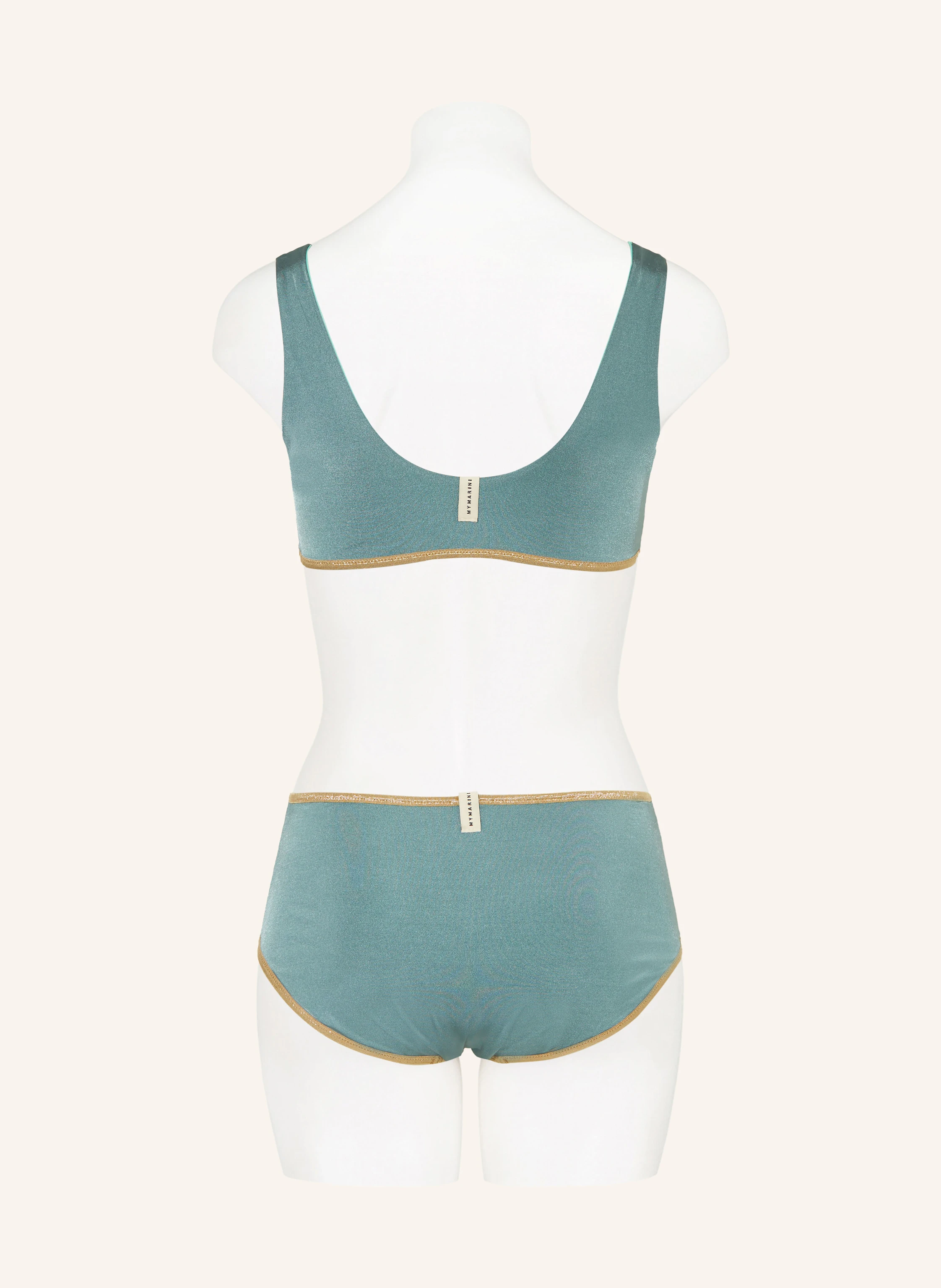 MYMARINI Bustier-Bikini-Top POOL BRA SHINE zum Wenden mit UV-Schutz 50+