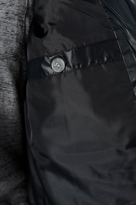 Steppjacke, oversized, Rhombenstepp, 2-Wege-Zipper, Langarm